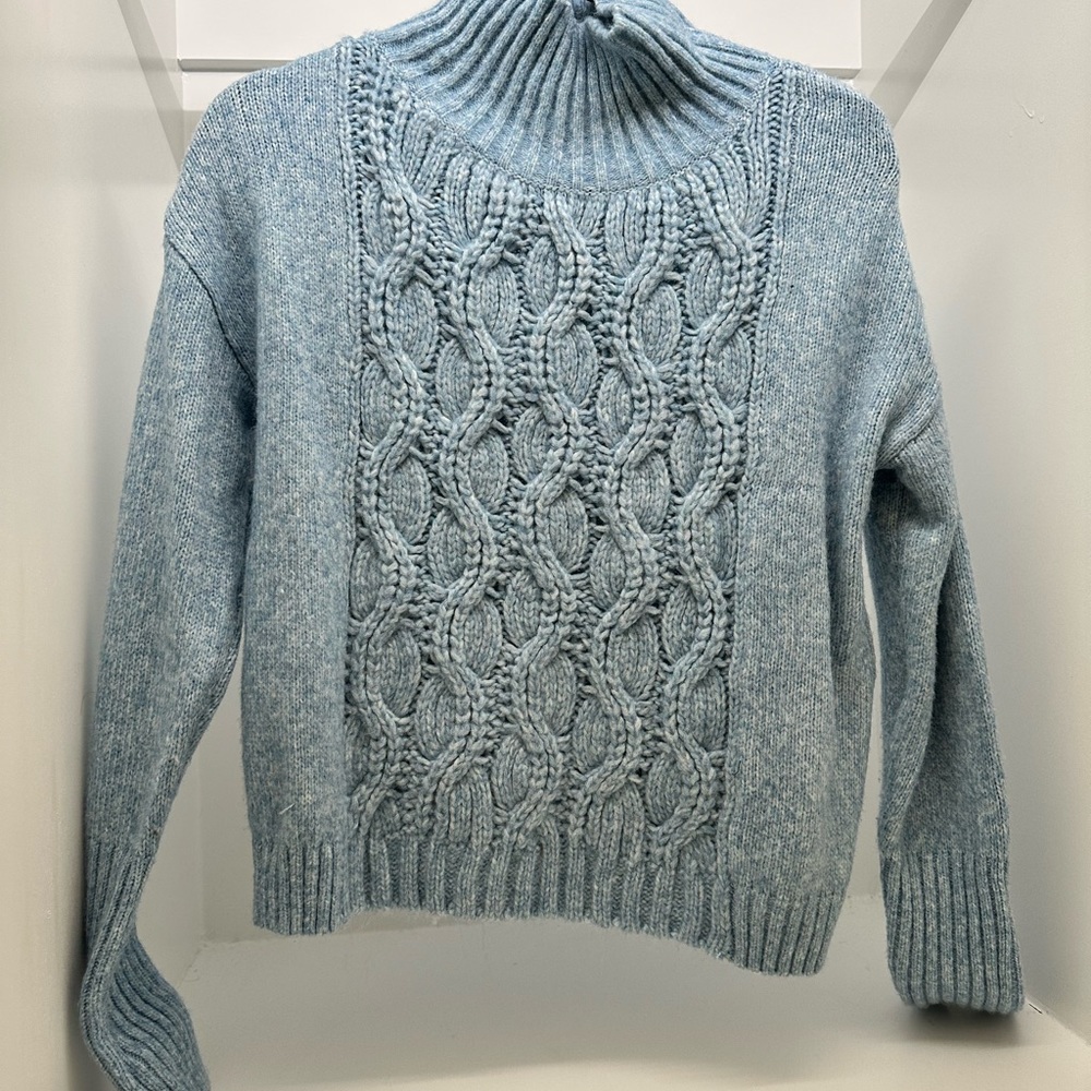 Baby blue knit sweater